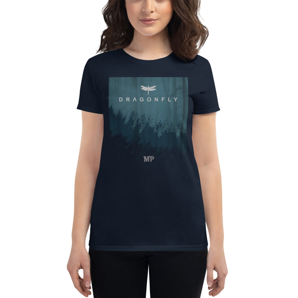 Dragonfly Forest - Women's T-Shirt (Black/Navy)