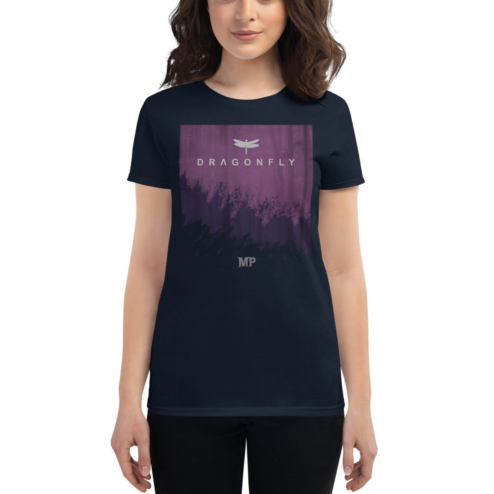 Dragonfly Wonder - Women's T-Shirt (Black/Navy)